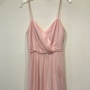 Blush Chiffon David’s Bridal dress, size 12